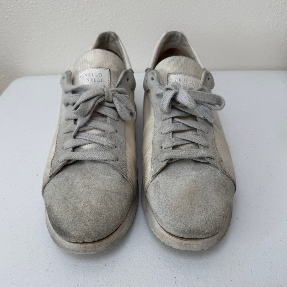 Brunello Cucinelli Suede Sneakers Men’s Size 44 Luxury Shoes